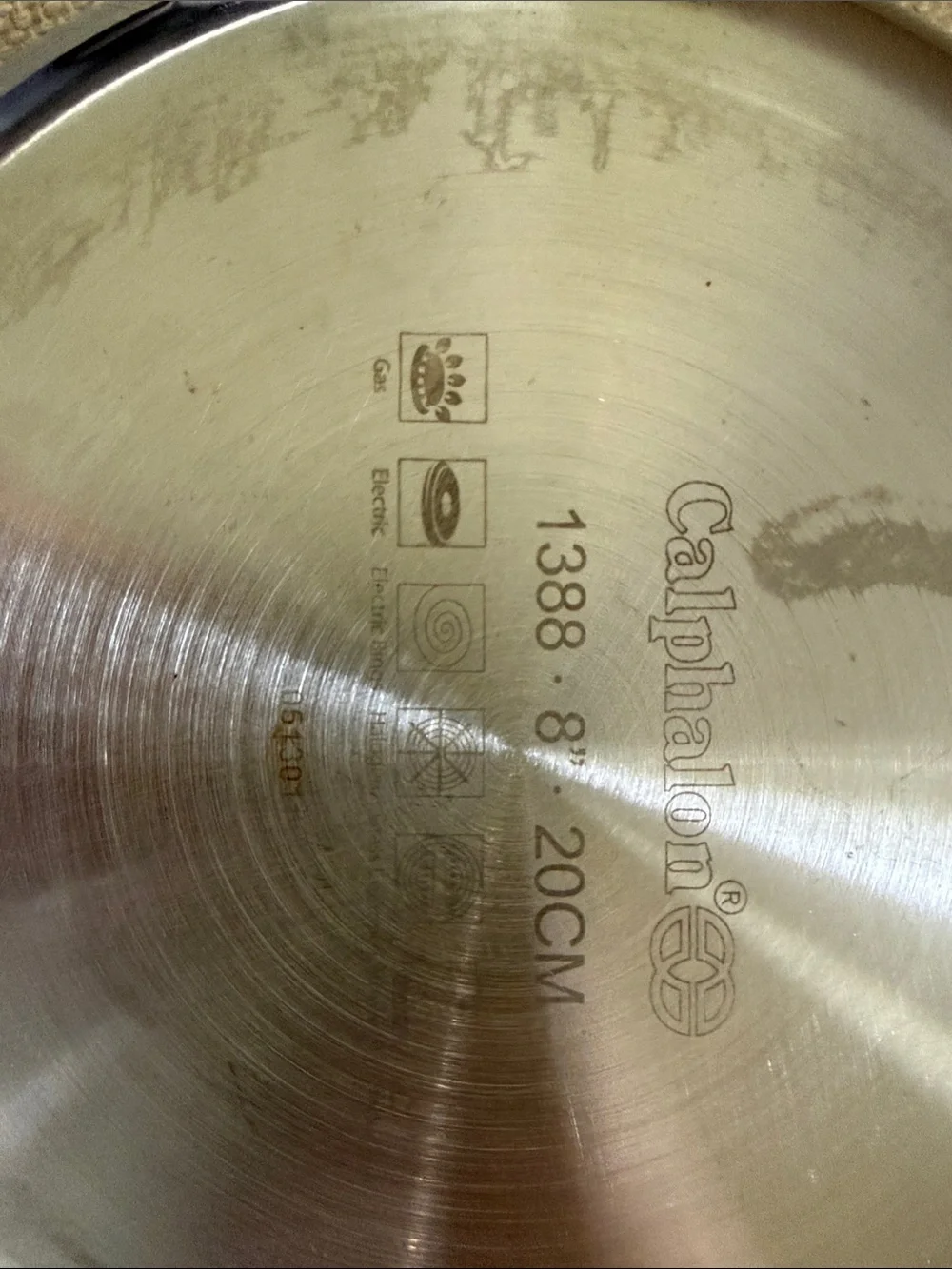 Calphalon 1388 8” Stainless Steel Silver Frying Pan with Riveted Handle